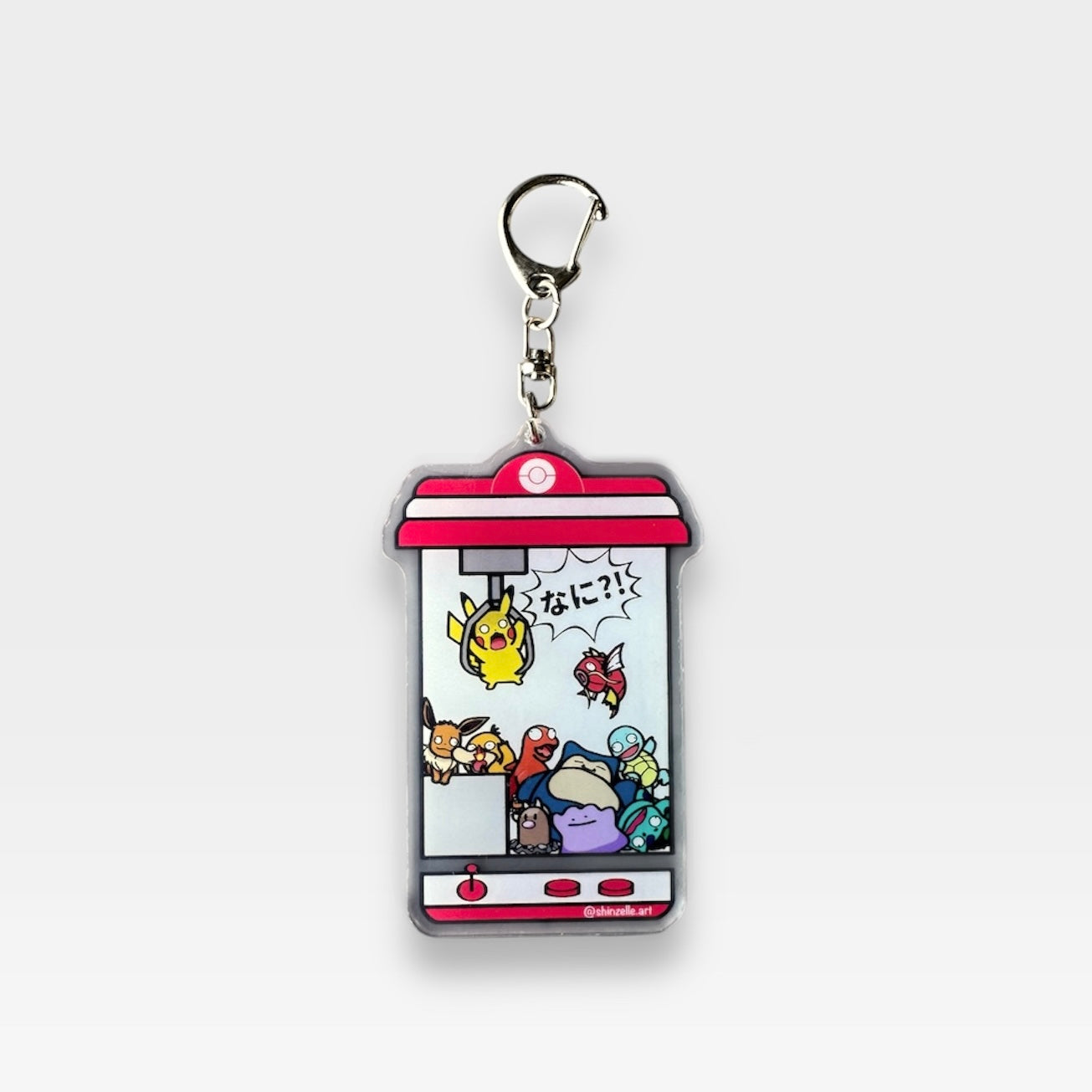 Pikachu Claw Machine Keychain