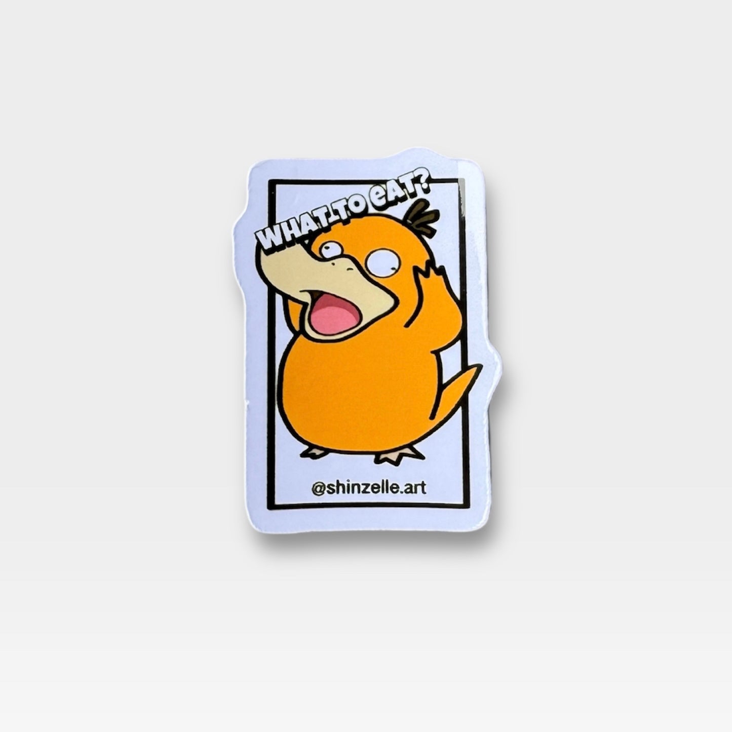Psyduck What To Eat Sticker