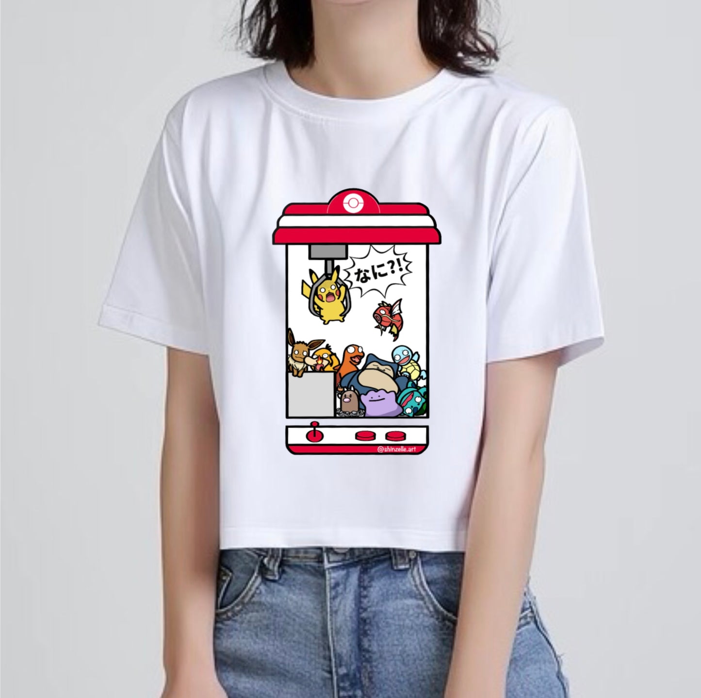 Pikachu Claw Machine Crop Top (Pre-order)