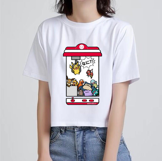 Pikachu Claw Machine Crop Top (Pre-order)