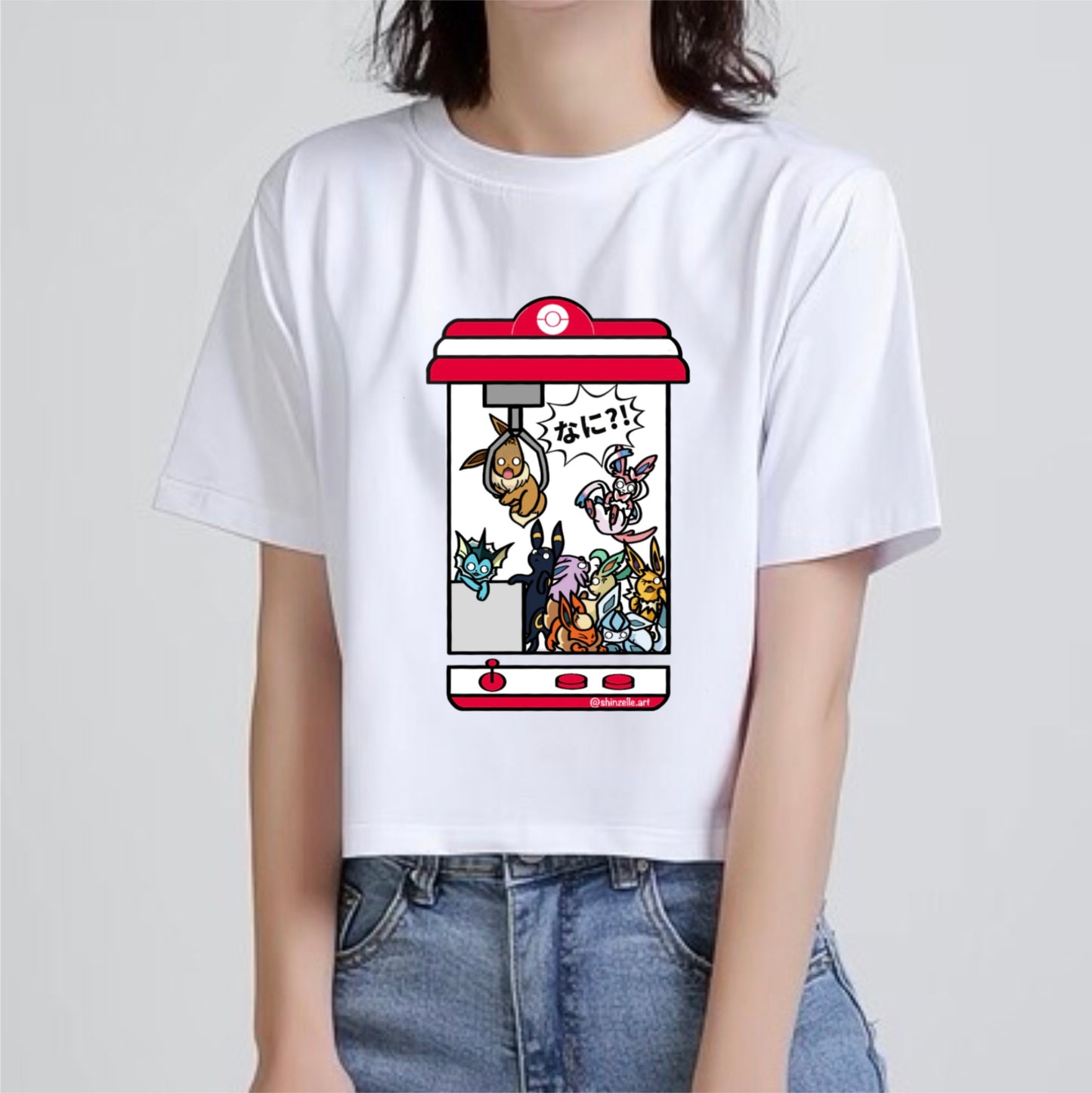 Eevee Claw Machine Crop Top (Pre-order)