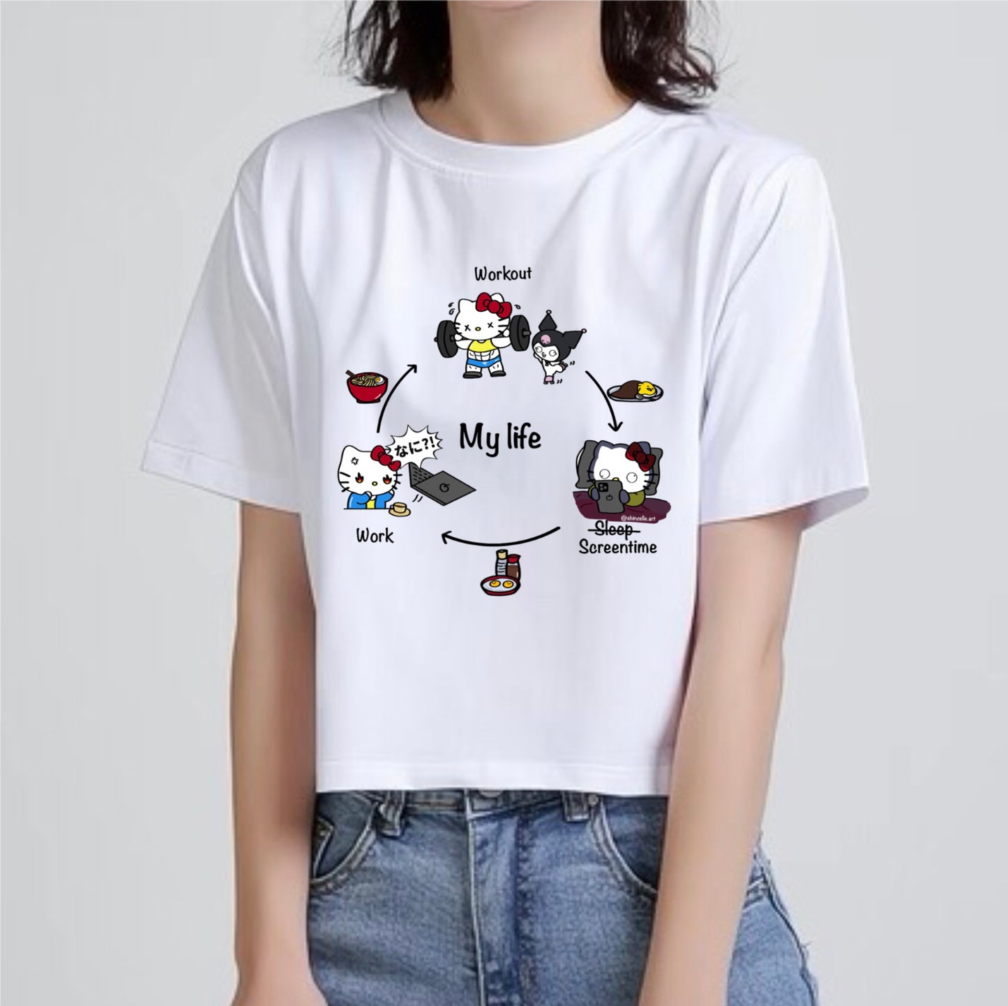 Hello Kitty My Life Crop Top (Pre-order)
