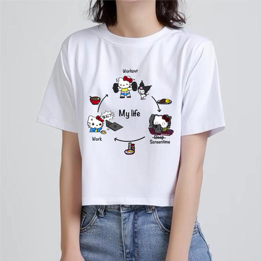Hello Kitty My Life Crop Top (Pre-order)