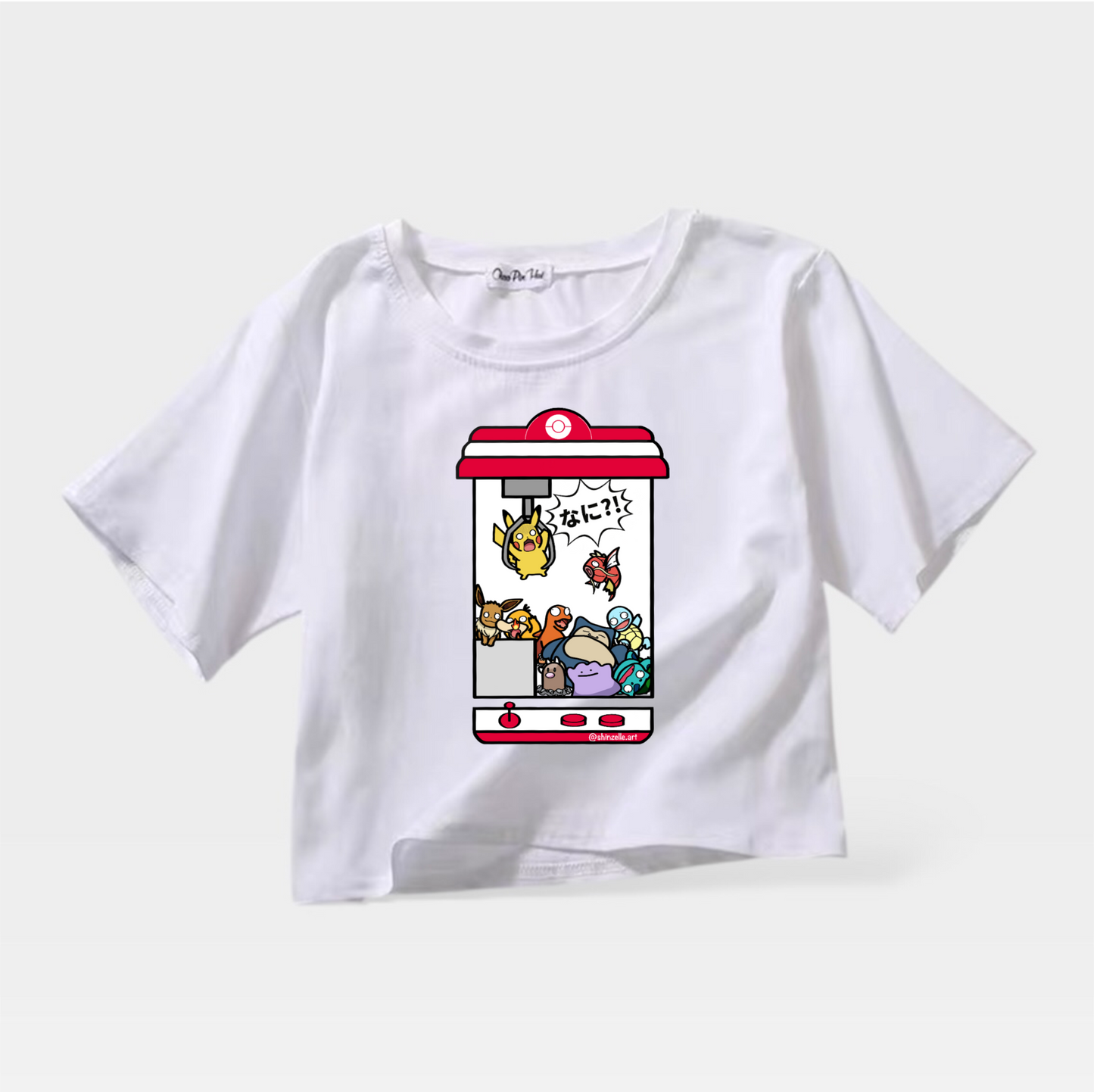 Pikachu Claw Machine Crop Top (Pre-order)