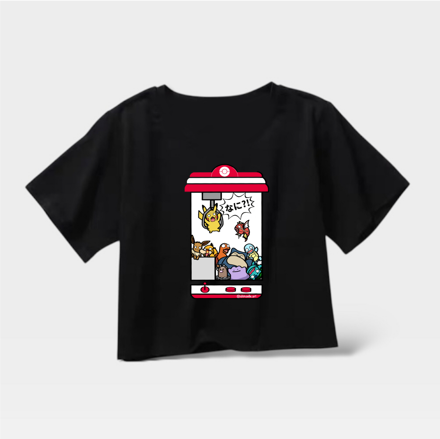 Pikachu Claw Machine Crop Top (Pre-order)
