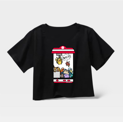 Pikachu Claw Machine Crop Top (Pre-order)