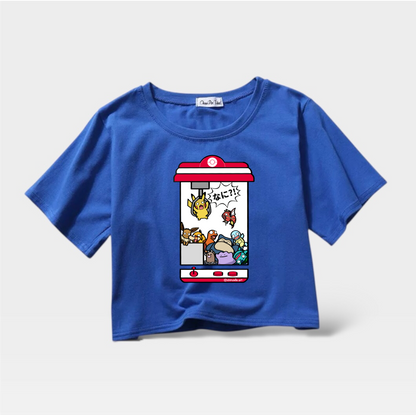 Pikachu Claw Machine Crop Top (Pre-order)