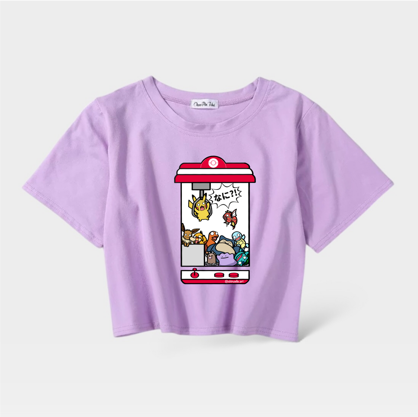 Pikachu Claw Machine Crop Top (Pre-order)
