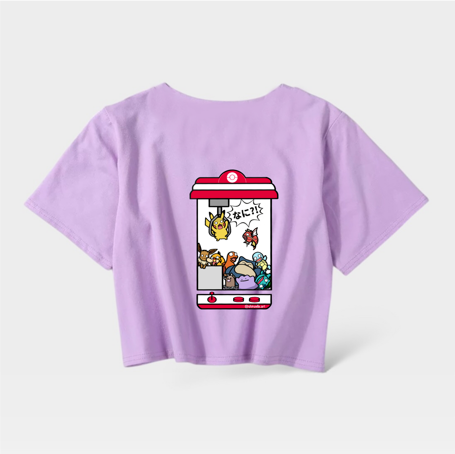 Pikachu Claw Machine Crop Top (Pre-order)