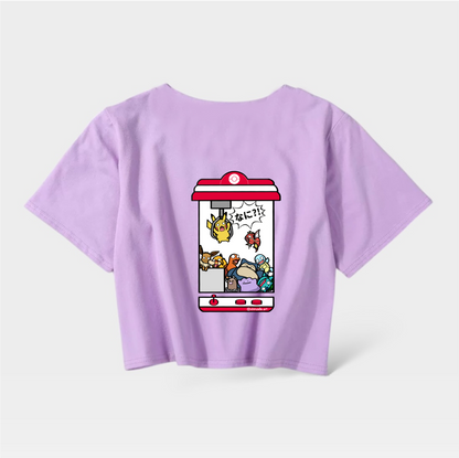 Pikachu Claw Machine Crop Top (Pre-order)