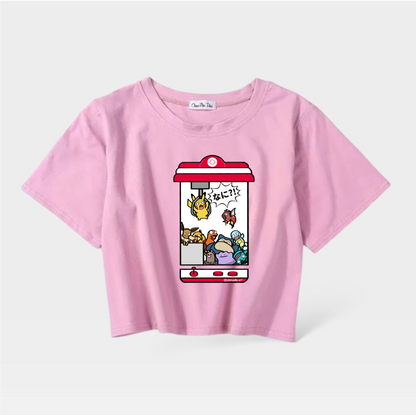 Pikachu Claw Machine Crop Top (Pre-order)