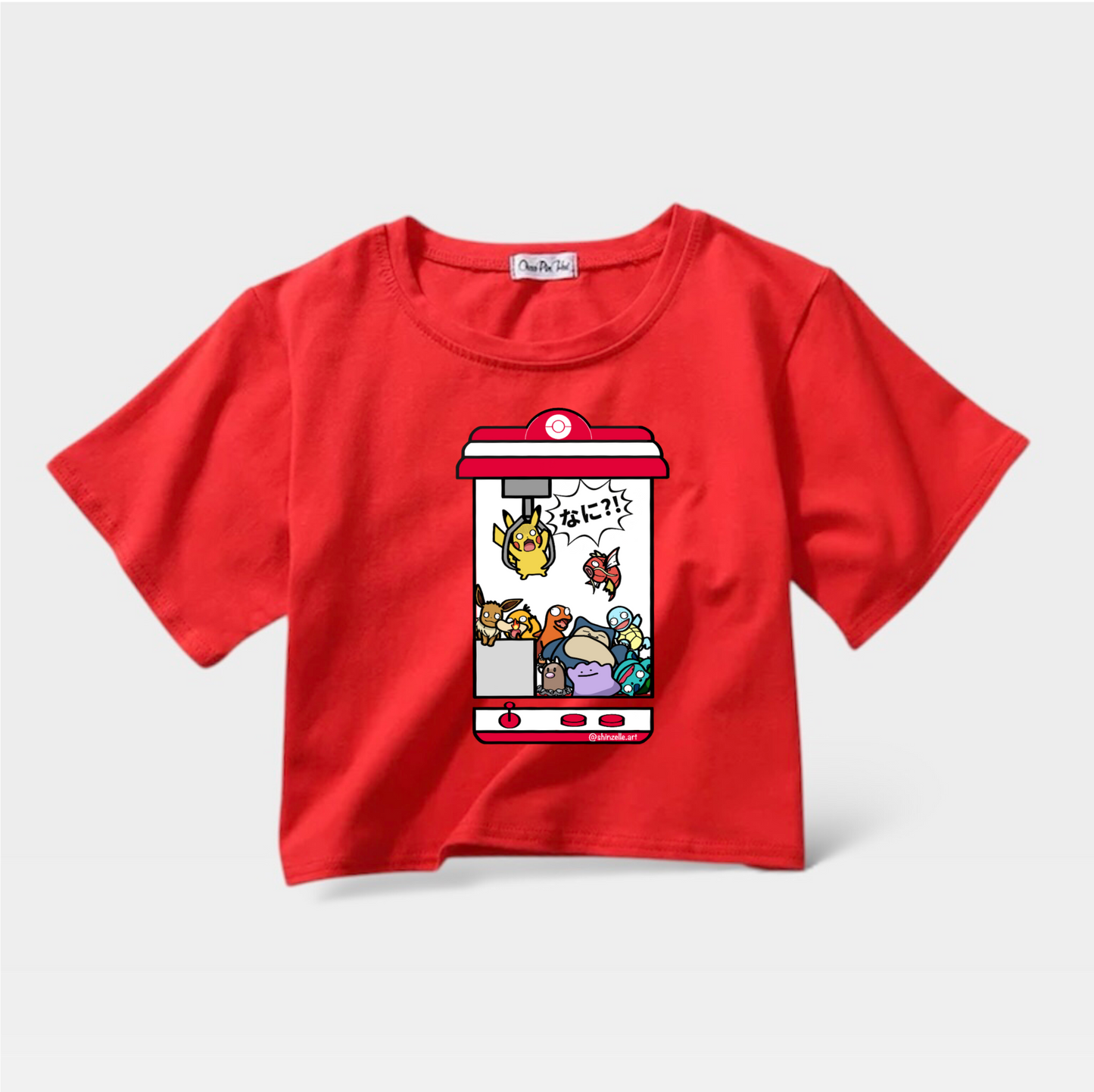 Pikachu Claw Machine Crop Top (Pre-order)
