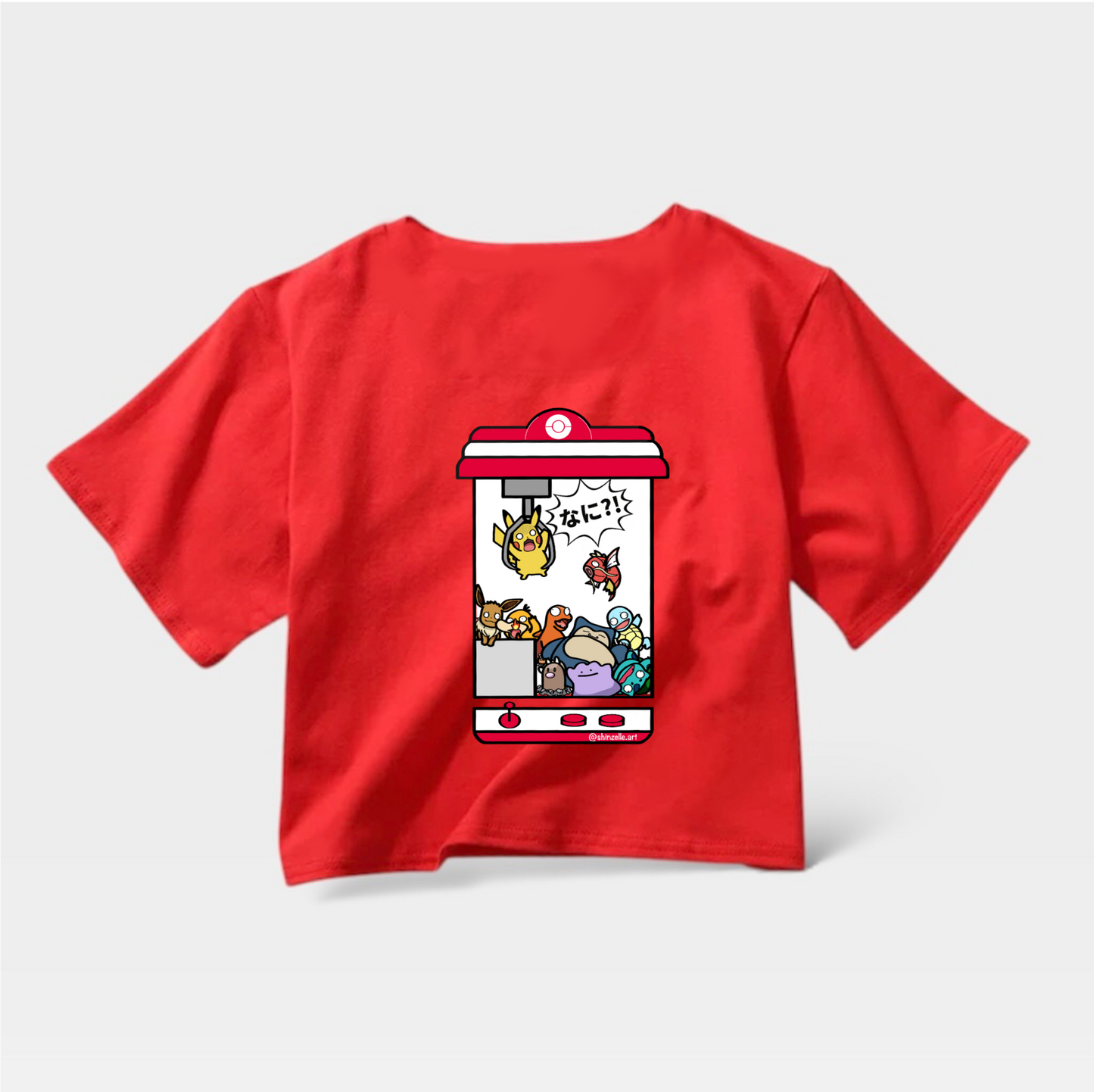 Pikachu Claw Machine Crop Top (Pre-order)