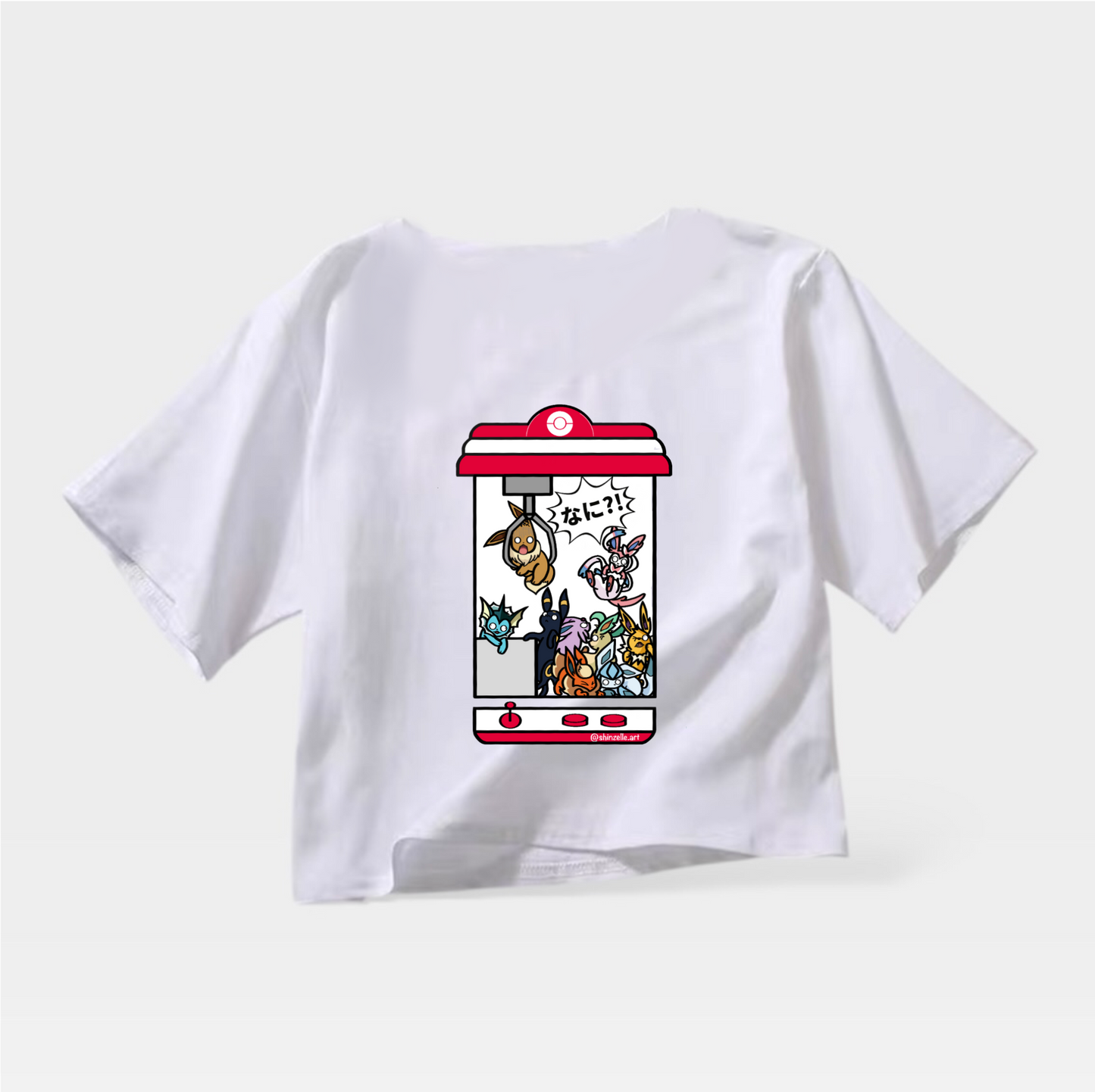 Eevee Claw Machine Crop Top (Pre-order)