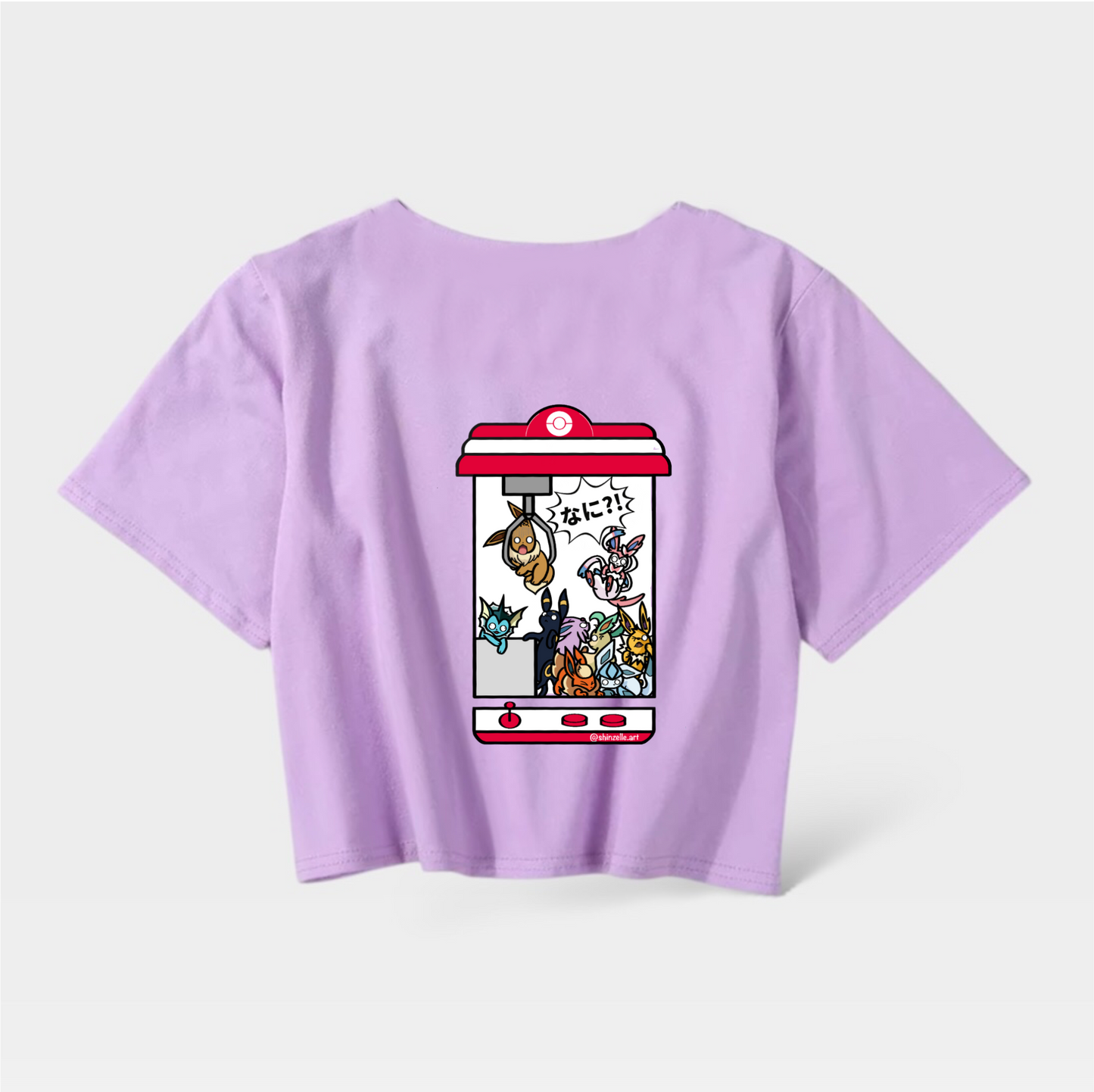 Eevee Claw Machine Crop Top (Pre-order)