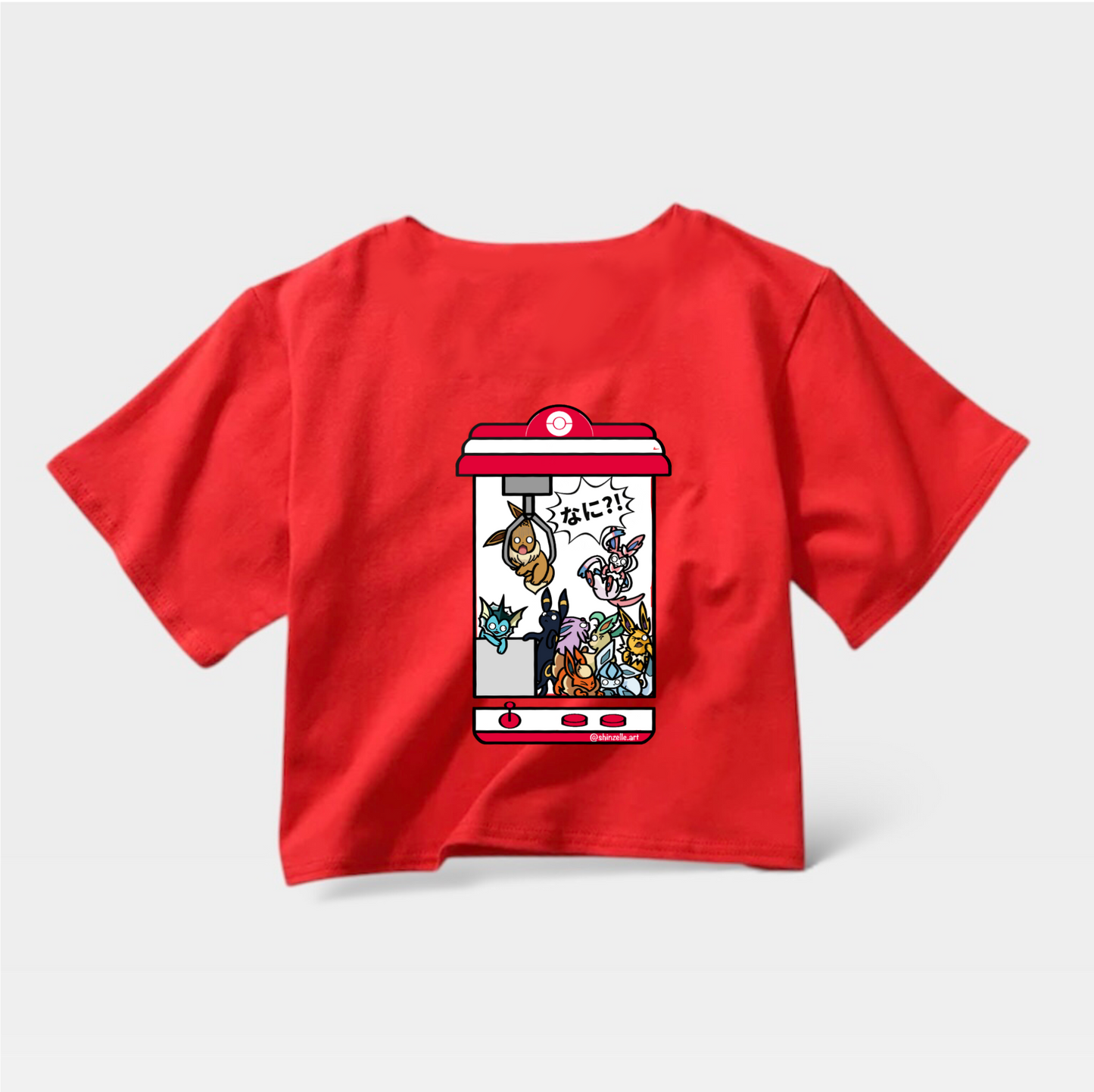 Eevee Claw Machine Crop Top (Pre-order)