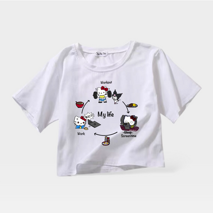 Hello Kitty My Life Crop Top (Pre-order)