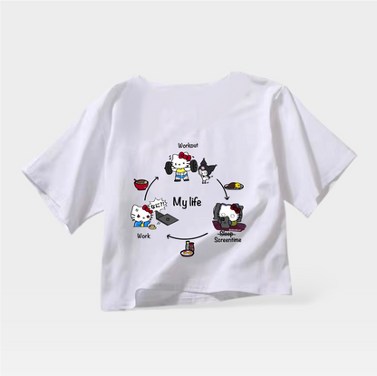 Hello Kitty My Life Crop Top (Pre-order)