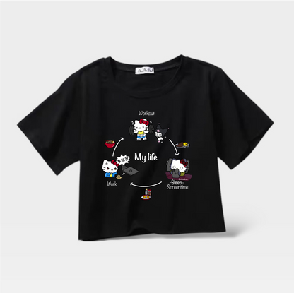 Hello Kitty My Life Crop Top (Pre-order)