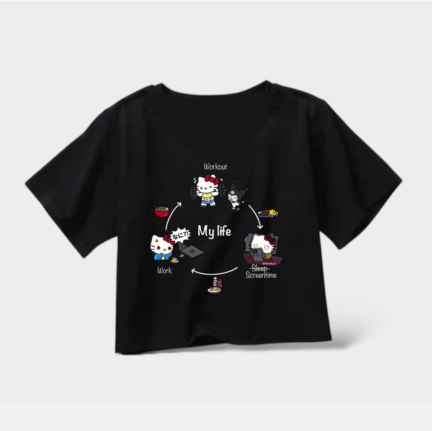 Hello Kitty My Life Crop Top (Pre-order)