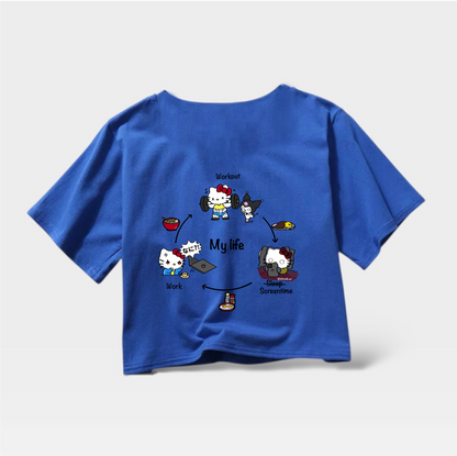 Hello Kitty My Life Crop Top (Pre-order)