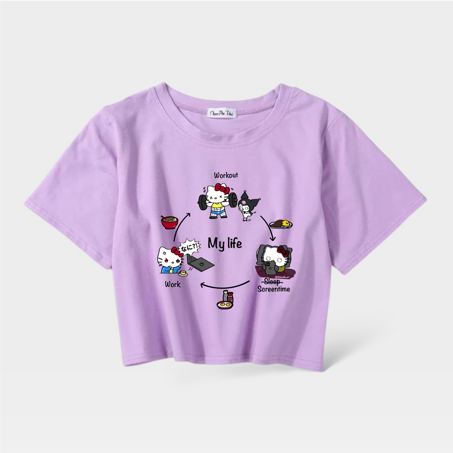 Hello Kitty My Life Crop Top (Pre-order)