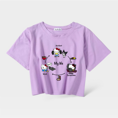 Hello Kitty My Life Crop Top (Pre-order)