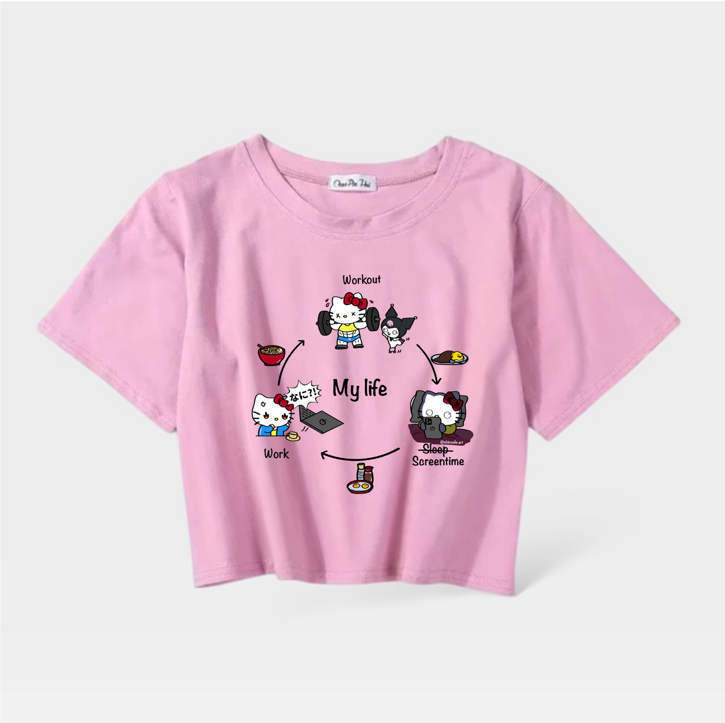 Hello Kitty My Life Crop Top (Pre-order)