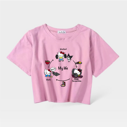Hello Kitty My Life Crop Top (Pre-order)