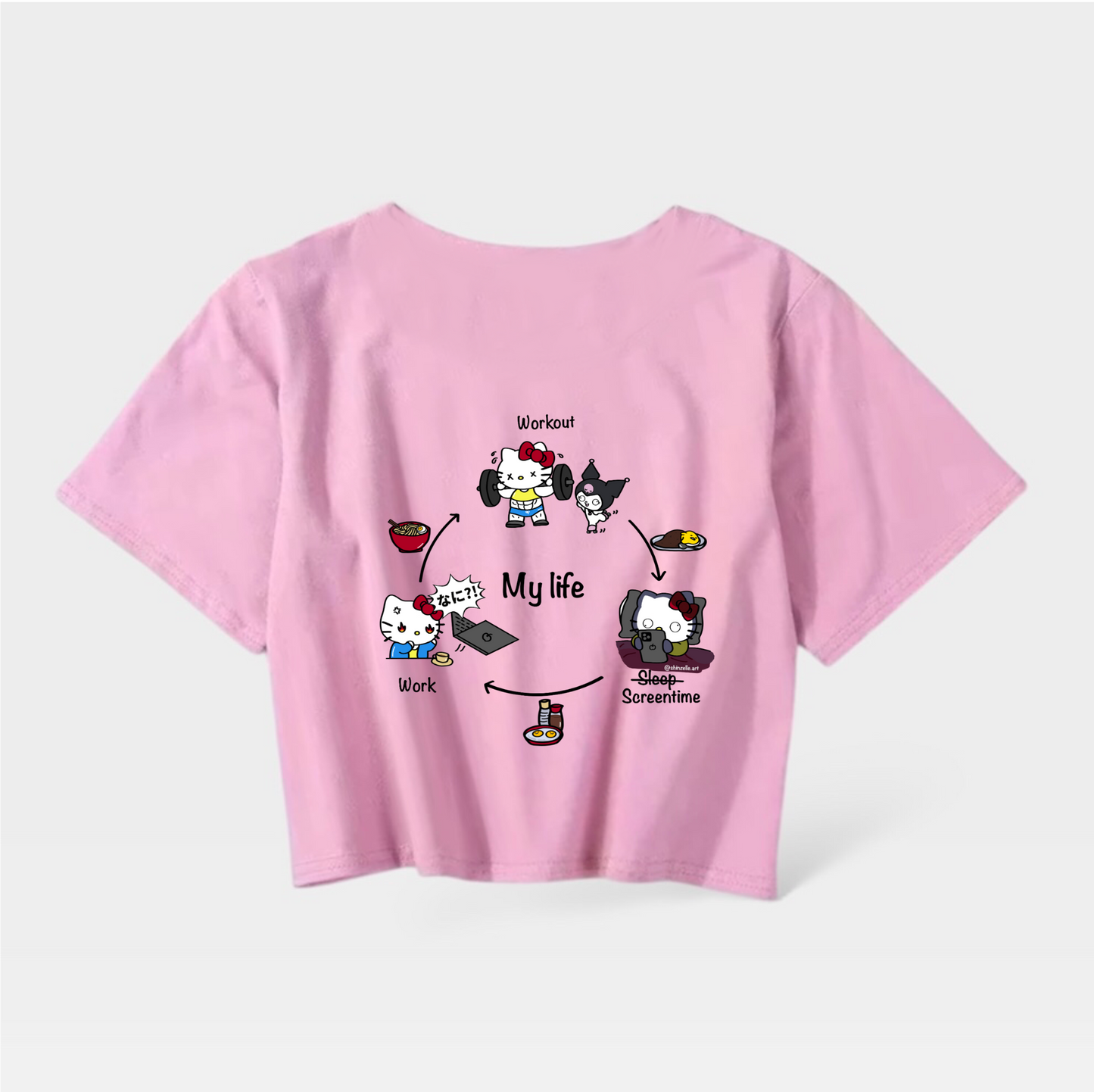 Hello Kitty My Life Crop Top (Pre-order)