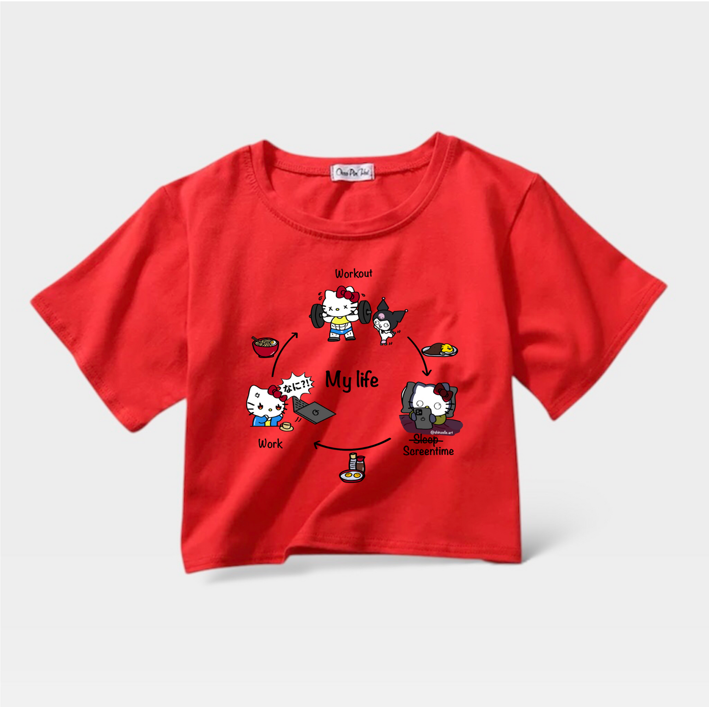 Hello Kitty My Life Crop Top (Pre-order)