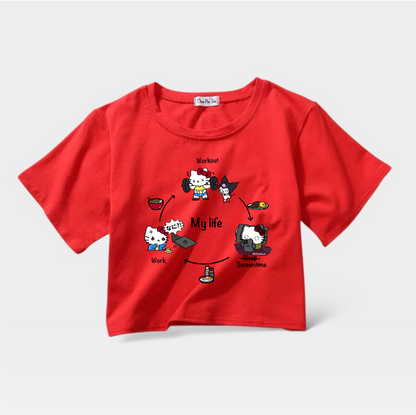 Hello Kitty My Life Crop Top (Pre-order)