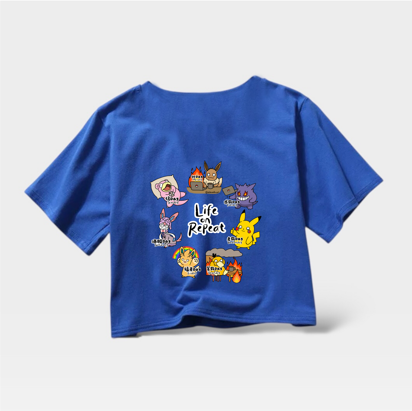Pokemon Life On Repeat Crop Top (Pre-order)