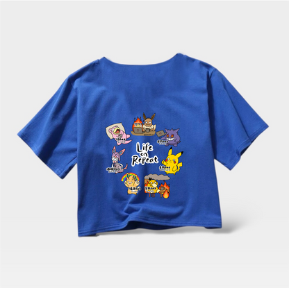 Pokemon Life On Repeat Crop Top (Pre-order)