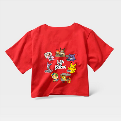 Pokemon Life On Repeat Crop Top (Pre-order)