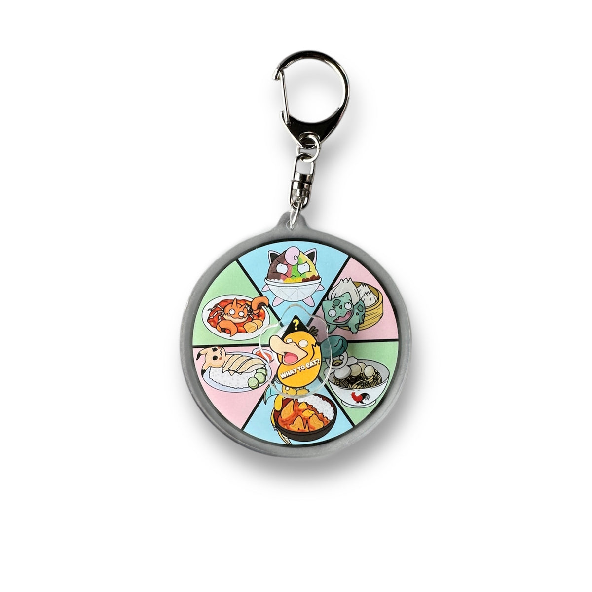 Pokemon What To Eat Spin Keychain