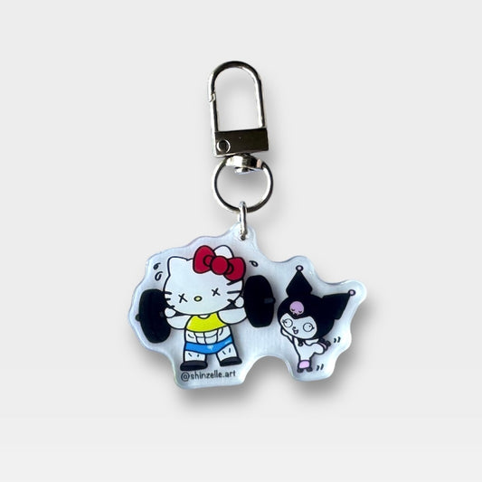 Hello Kitty Workout Keychain