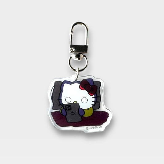 Hello Kitty Doomscrolling Keychain