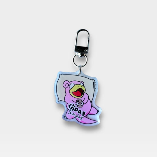 Slowpoke Sunday Keychain