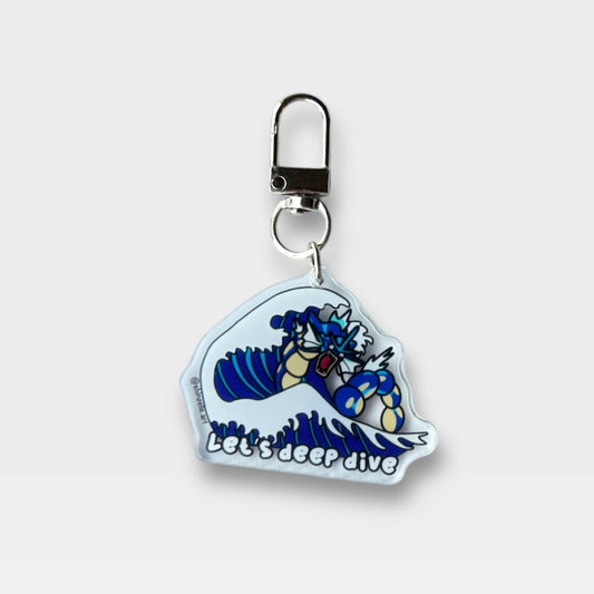 Gyarados Let's Deep Dive Keychain