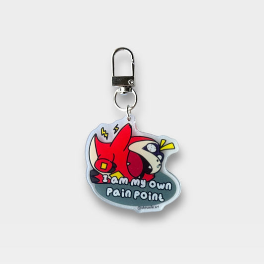 Fuecoco I Am My Own Pain Point Keychain