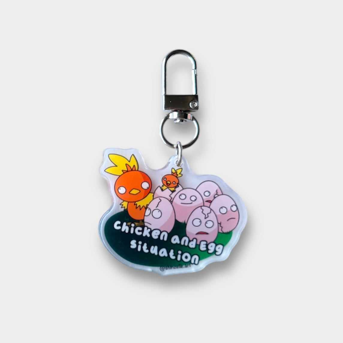Exeggcute Chicken And Egg Situation Keychain