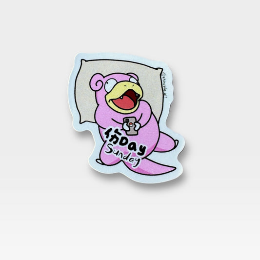 Slowpoke Sunday Sticker