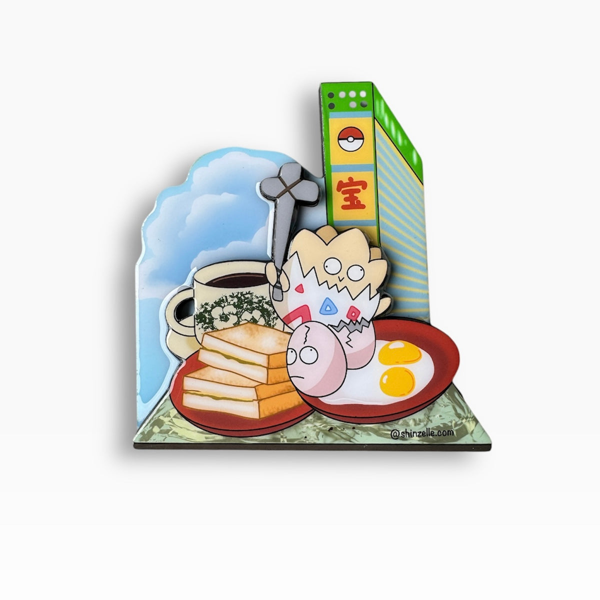 Togepi Kaya Toast Magnet